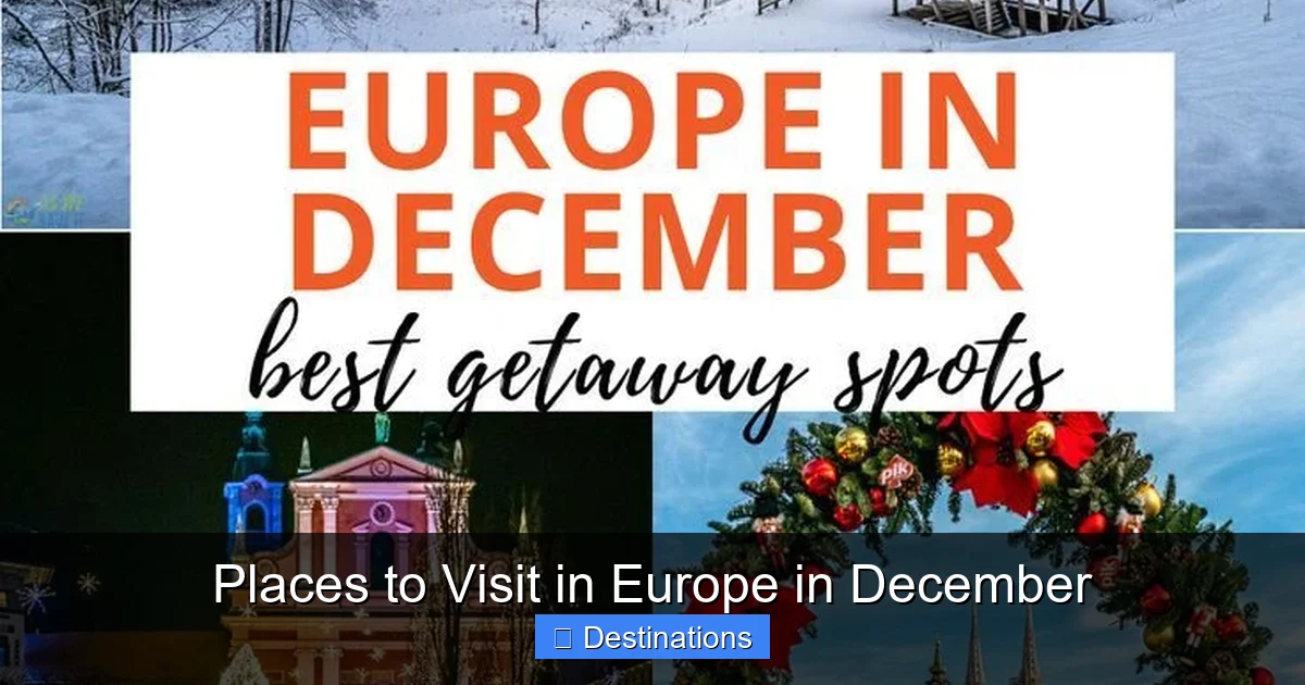 Places to Visit in Europe in December