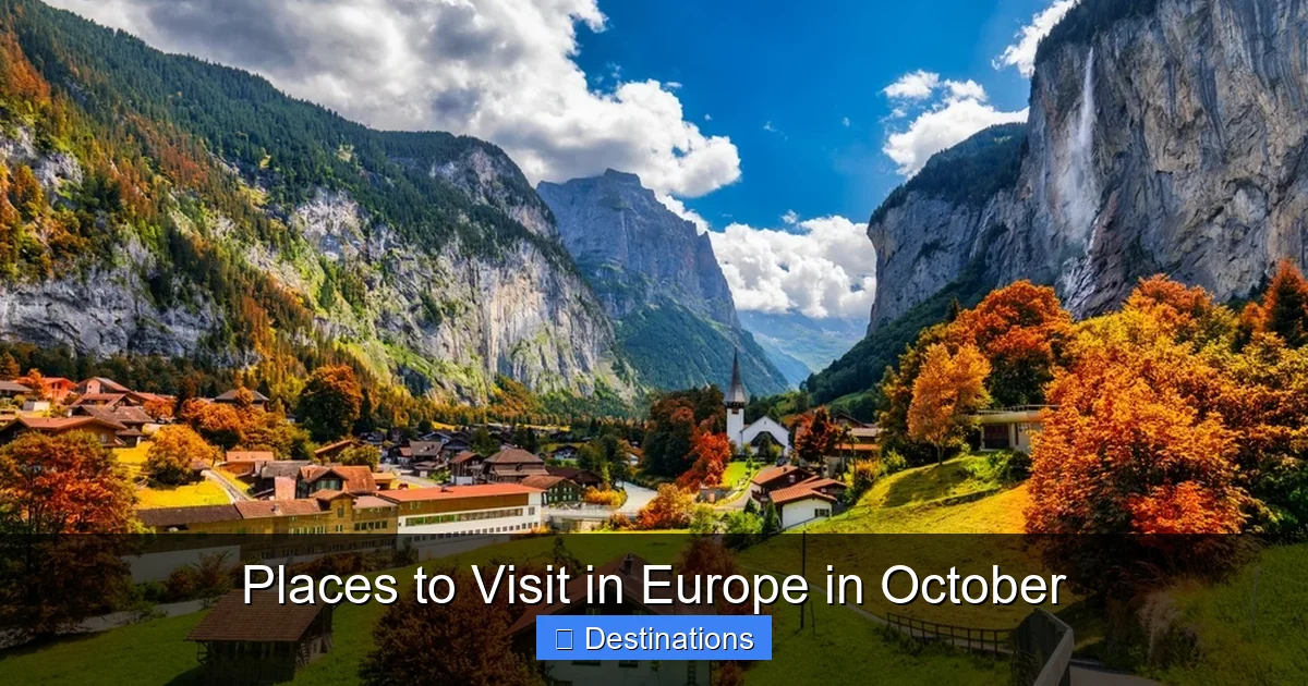 Places to Visit in Europe in October