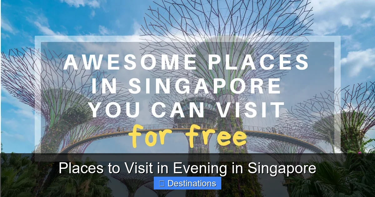 Places to Visit in Evening in Singapore