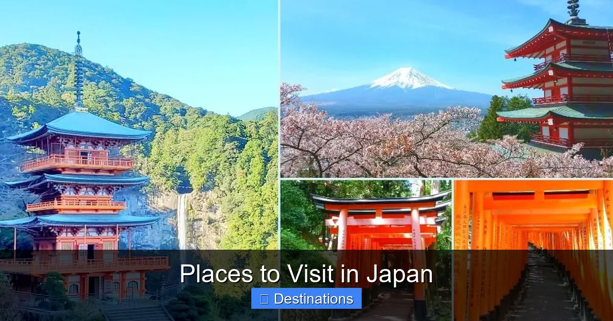 Places to Visit in Japan
