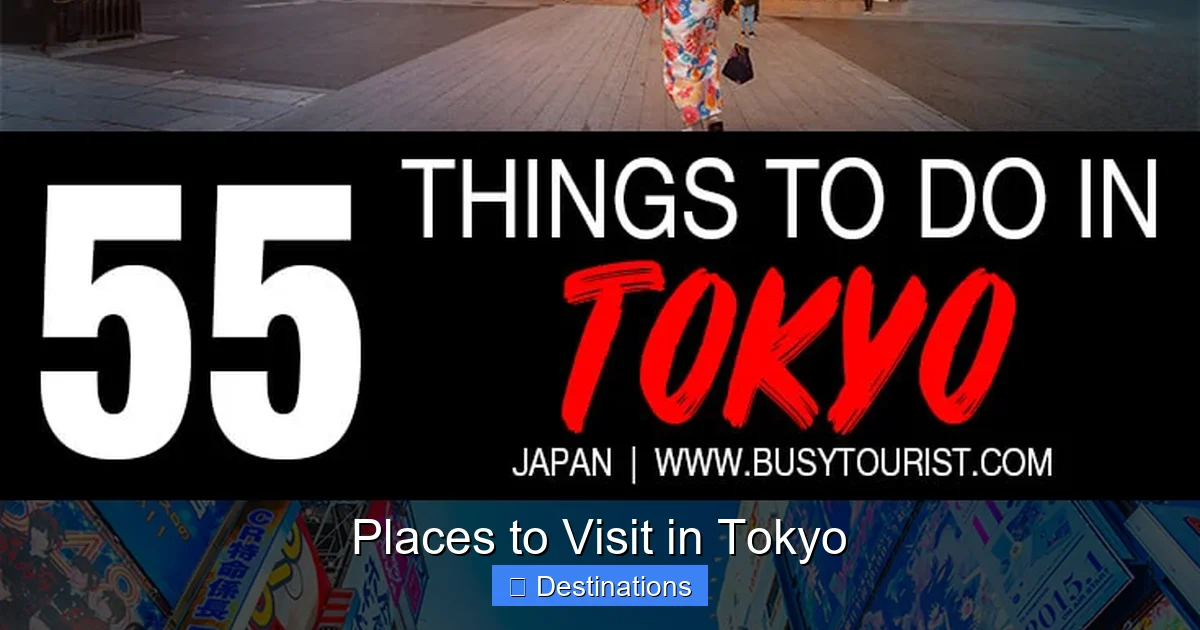 Places to Visit in Tokyo
