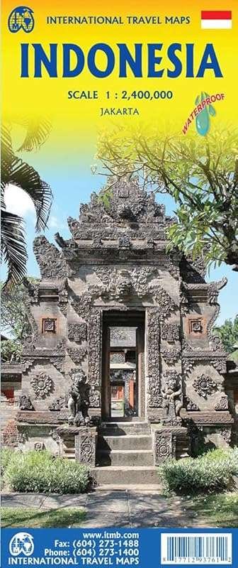 Indonesia Travel Reference 2026: Waterproof 1:2.4M Scale Map for Explo