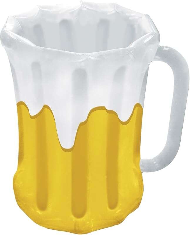Inflatable Oktoberfest Beer Stein Mug Cooler for Parties – Keeps Drink