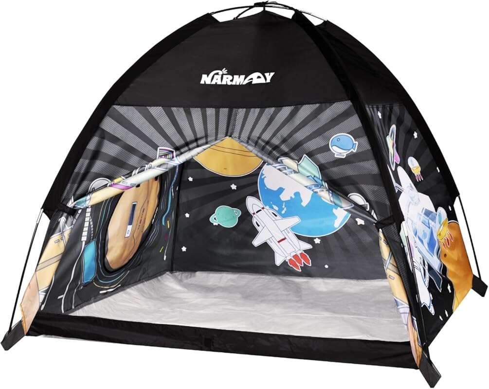 NARMAY Space World Kids Play Tent for Indoor/Outdoor Fun, 121x121x101