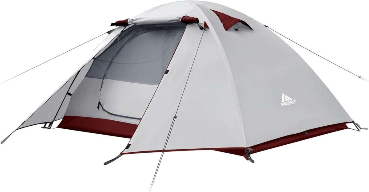 Forceatt Lightweight Waterproof Windproof Backpacking Tent for 2-4 Per