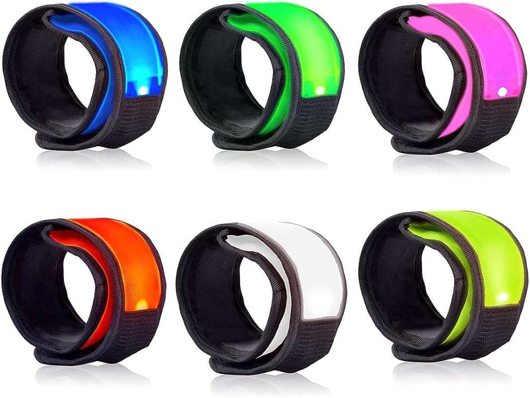 LOBKIN LED Safety Bracelets for Kids Walking, Reflective Running Armba