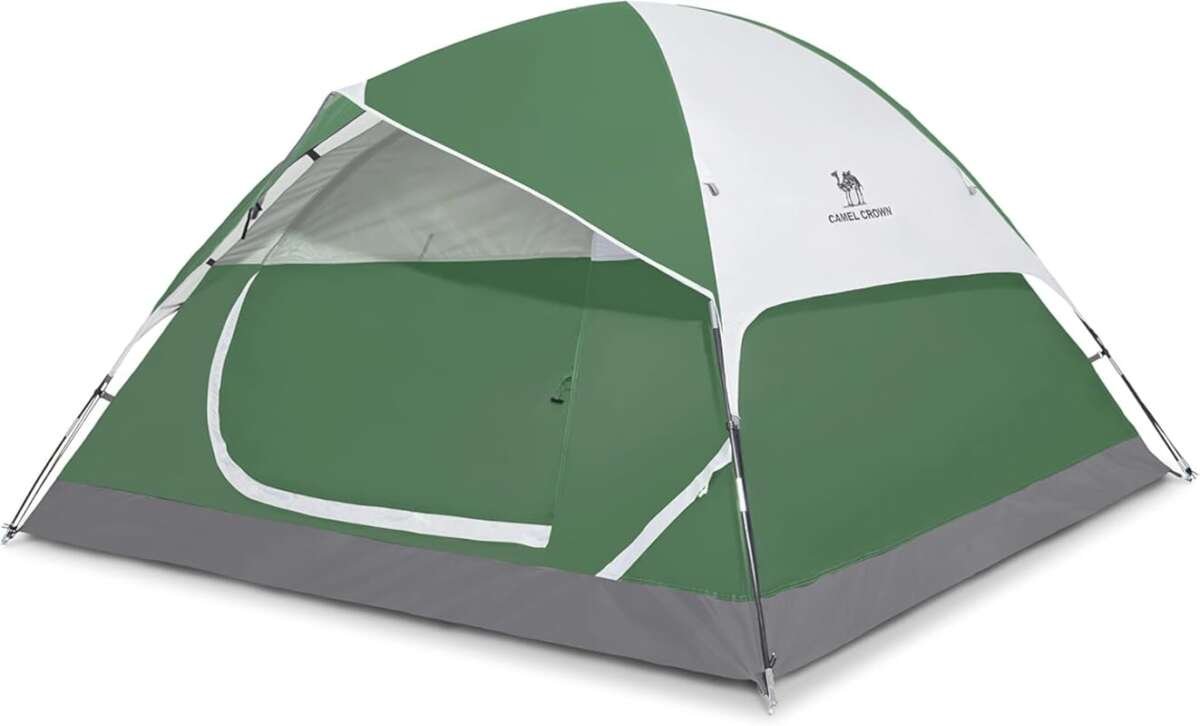 CAMEL CROWN Dome Camping Tent for 2-5 People, Waterproof & Spacious Po