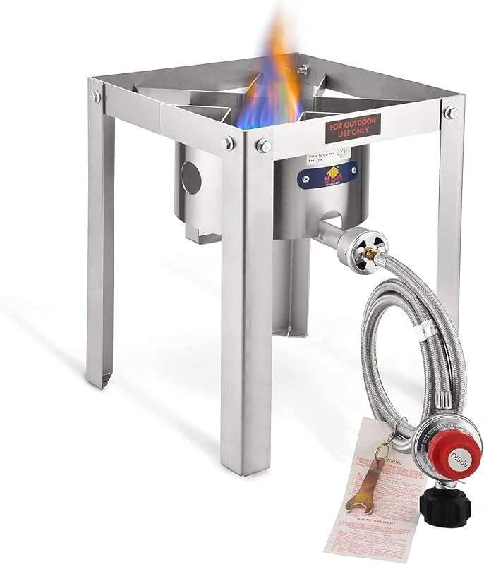 ARC 55,000BTU Stainless Steel Propane Gas Camping Stove for Outdoor Co