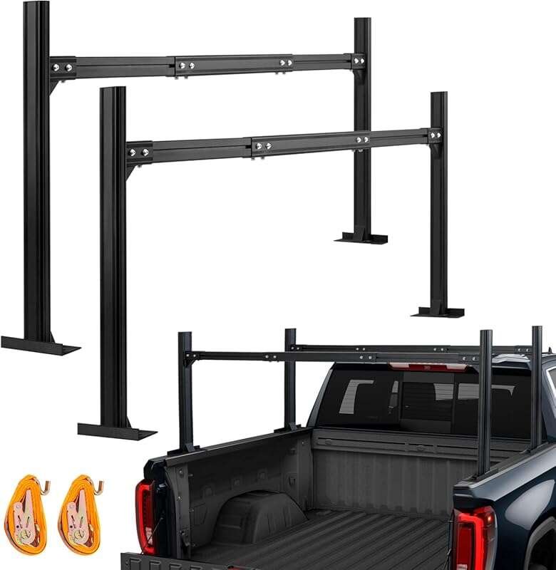 Universal Heavy-Duty Truck Ladder Rack for 62-80
