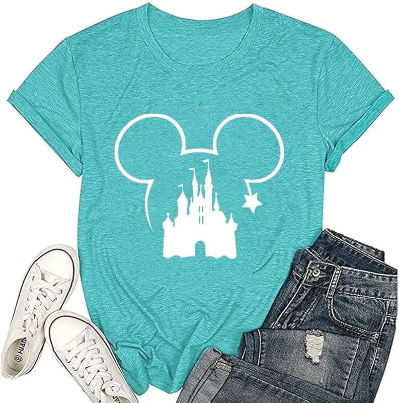 Magical Shirt for Women – Magic Kingdom Castle Animal Graphic Tee for 
