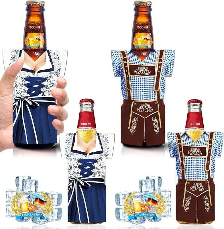 Oktoberfest Beer Bottle Sleeve Insulators – 2-Pack Thermocoolers Keep