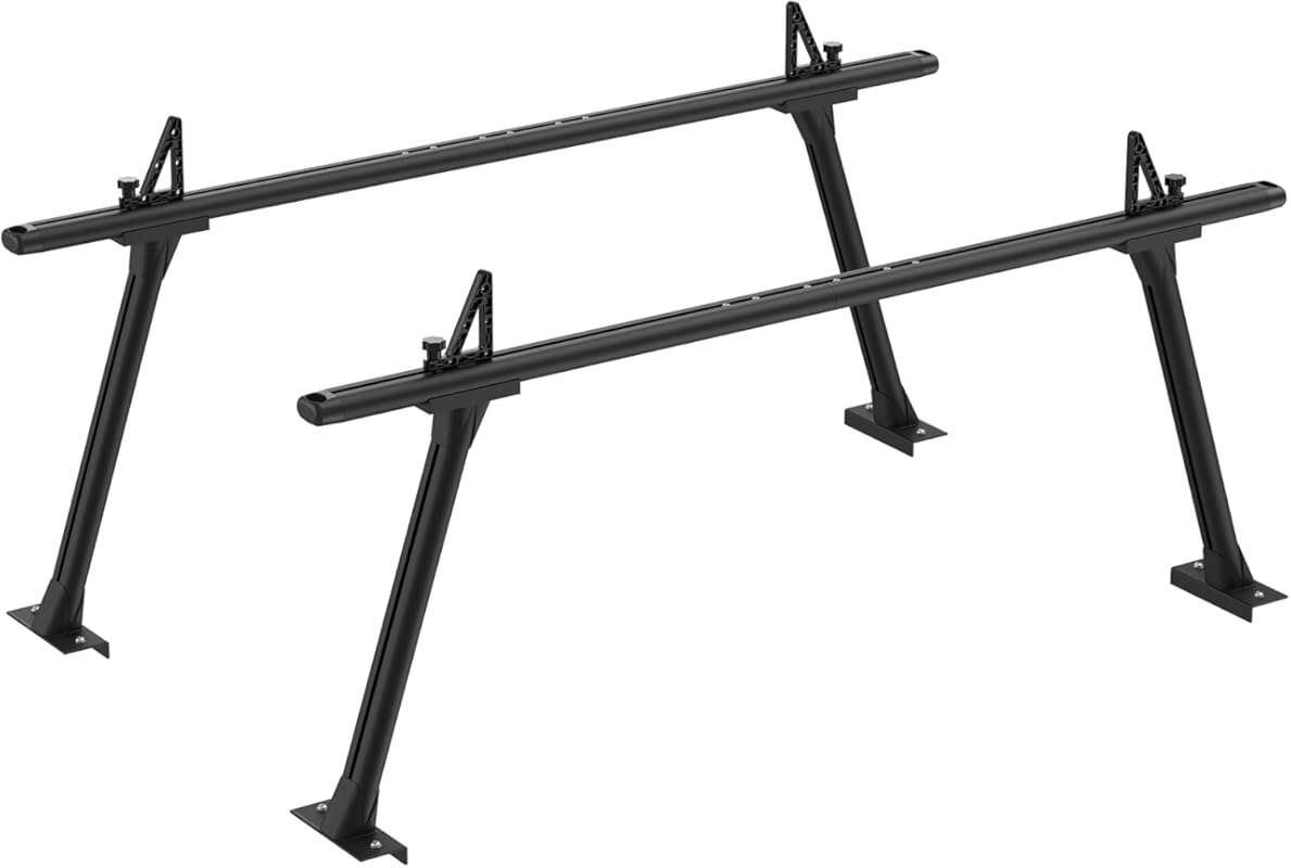 GORWARE Aluminum Truck Ladder Rack, 800lbs Adjustable for Kayak, Surfb