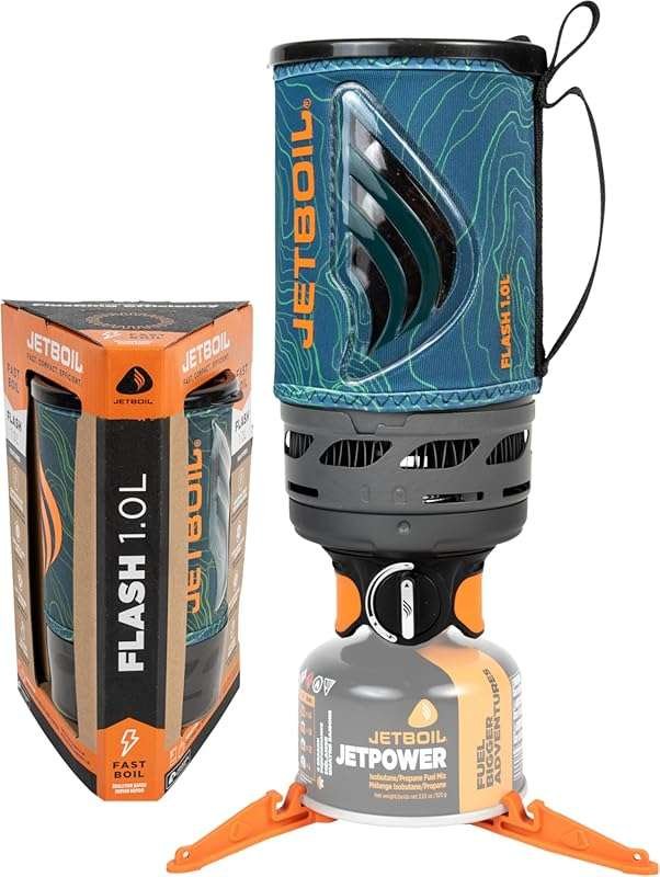Jetboil Flash Portable Camping Stove: Fast Boil, 1-Step Ignition, Prop