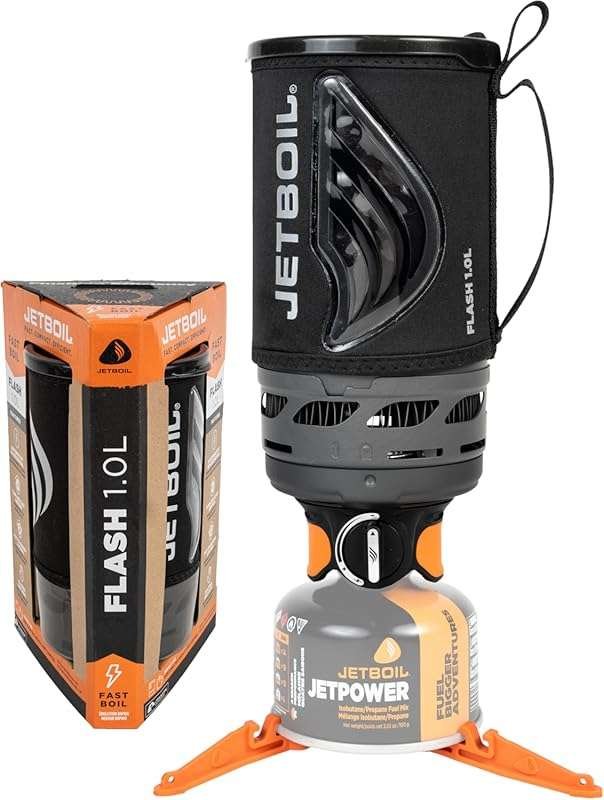 Jetboil Flash Portable Camping Stove: Fast Boil, 1-Step Ignition, Prop