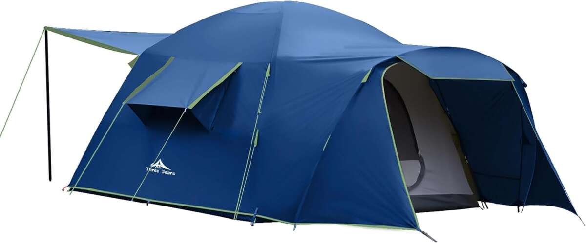 Spacious 6-Person Camping Tent for Road Trips and Backyards