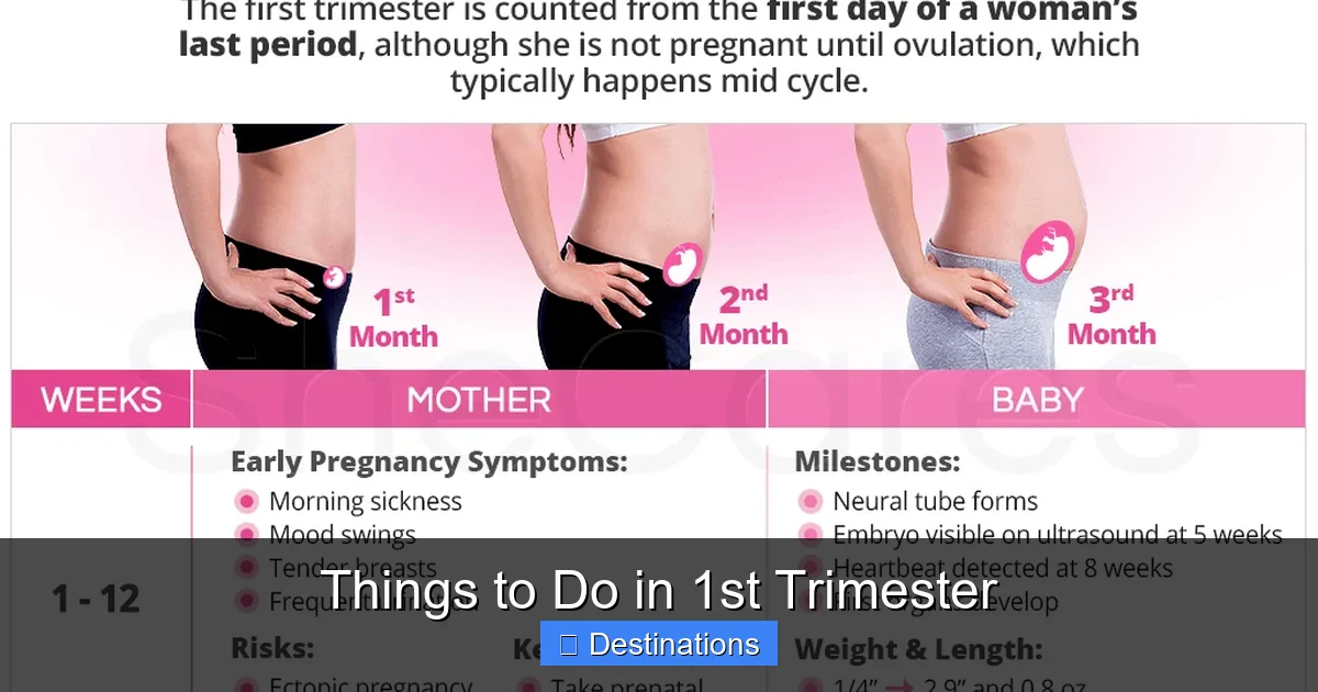 Things to Do in 1st Trimester