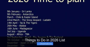 Things to Do in 2026 List