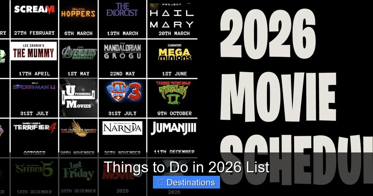 Things to Do in 2026 List