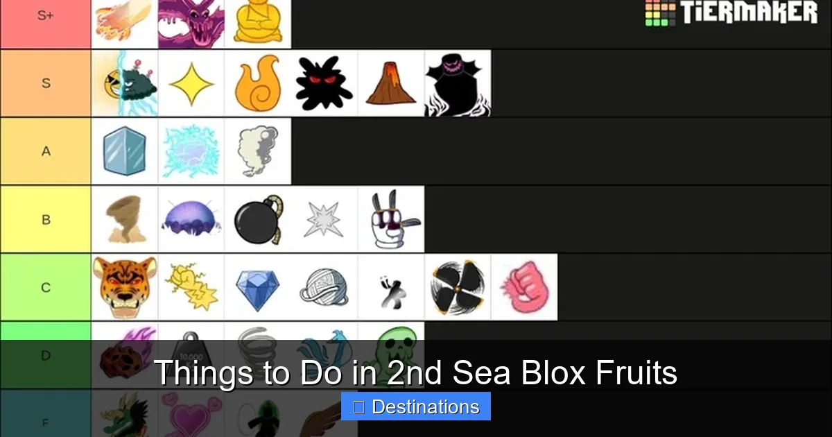 Things to Do in 2nd Sea Blox Fruits