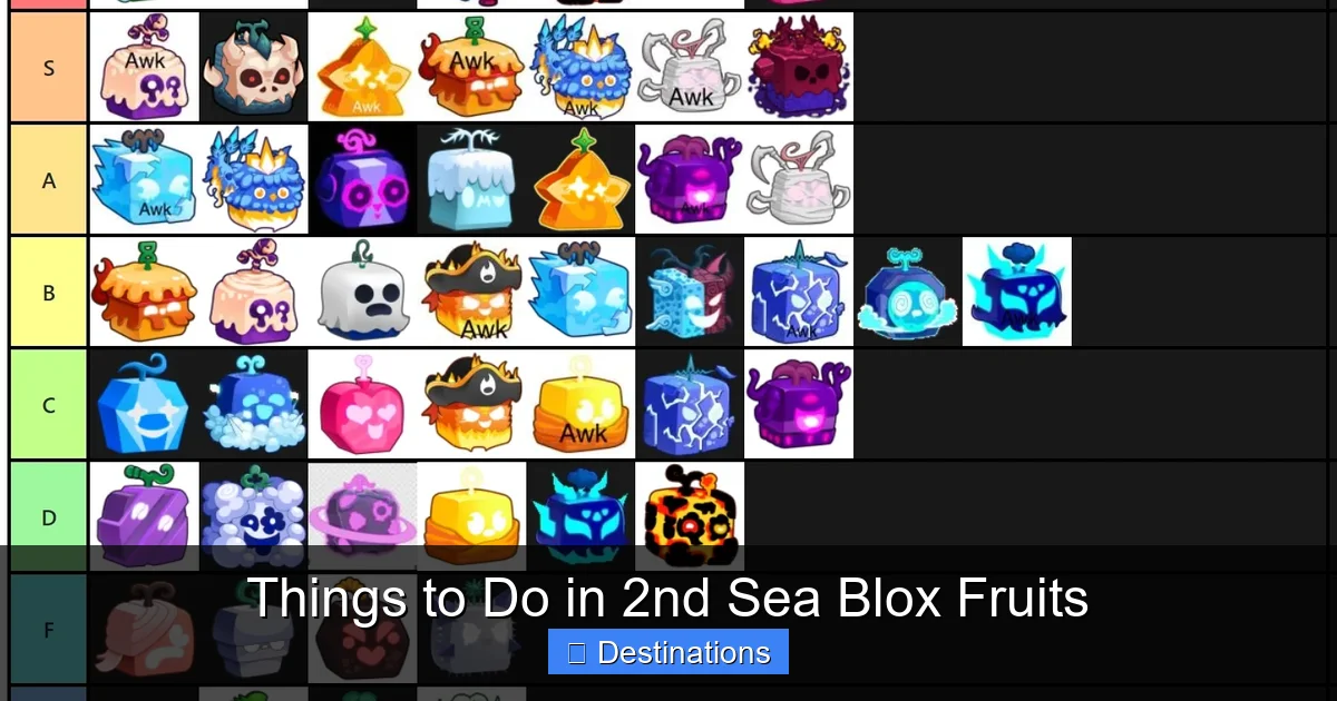 Things to Do in 2nd Sea Blox Fruits