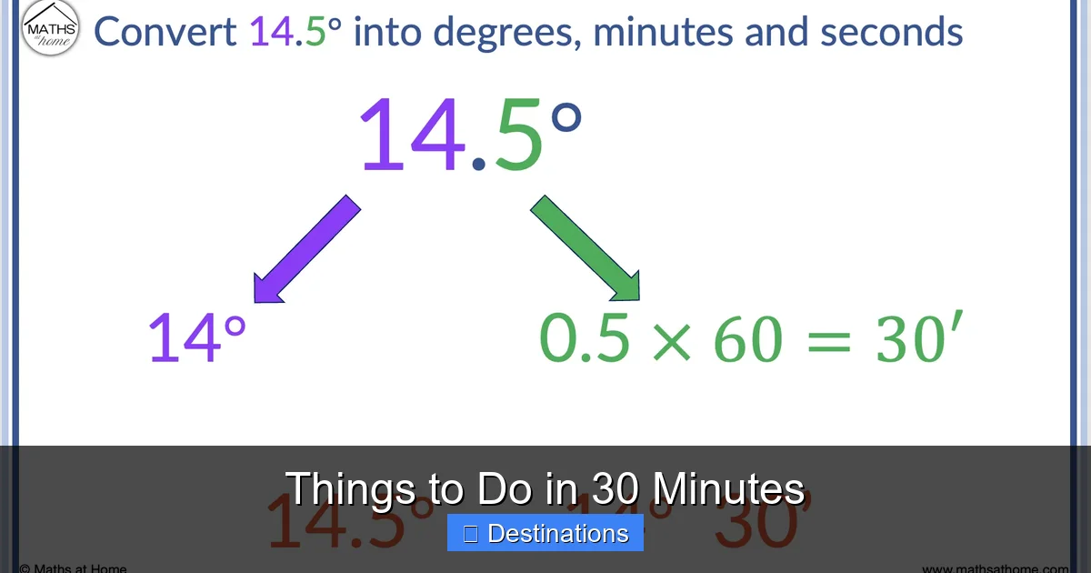 Things to Do in 30 Minutes