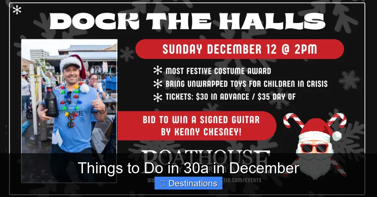 Things to Do in 30a in December