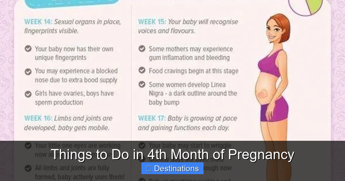 Things to Do in 4th Month of Pregnancy