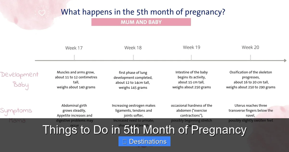 Things to Do in 5th Month of Pregnancy
