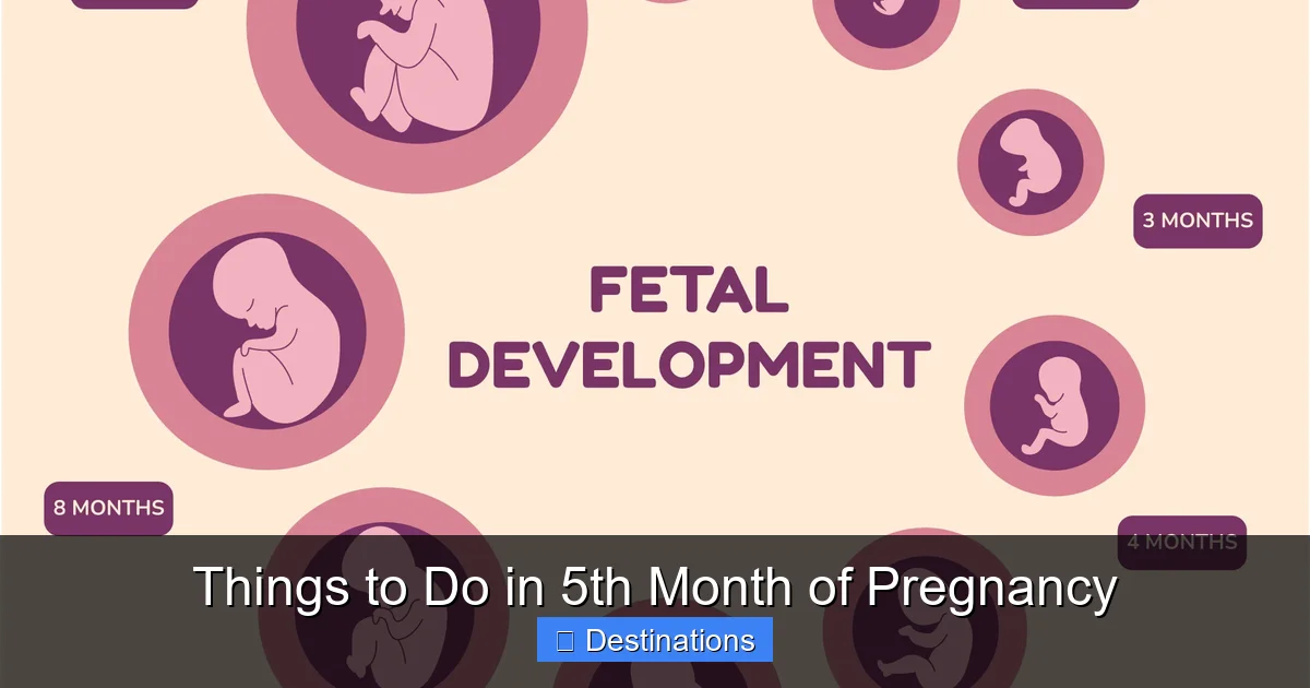 Things to Do in 5th Month of Pregnancy
