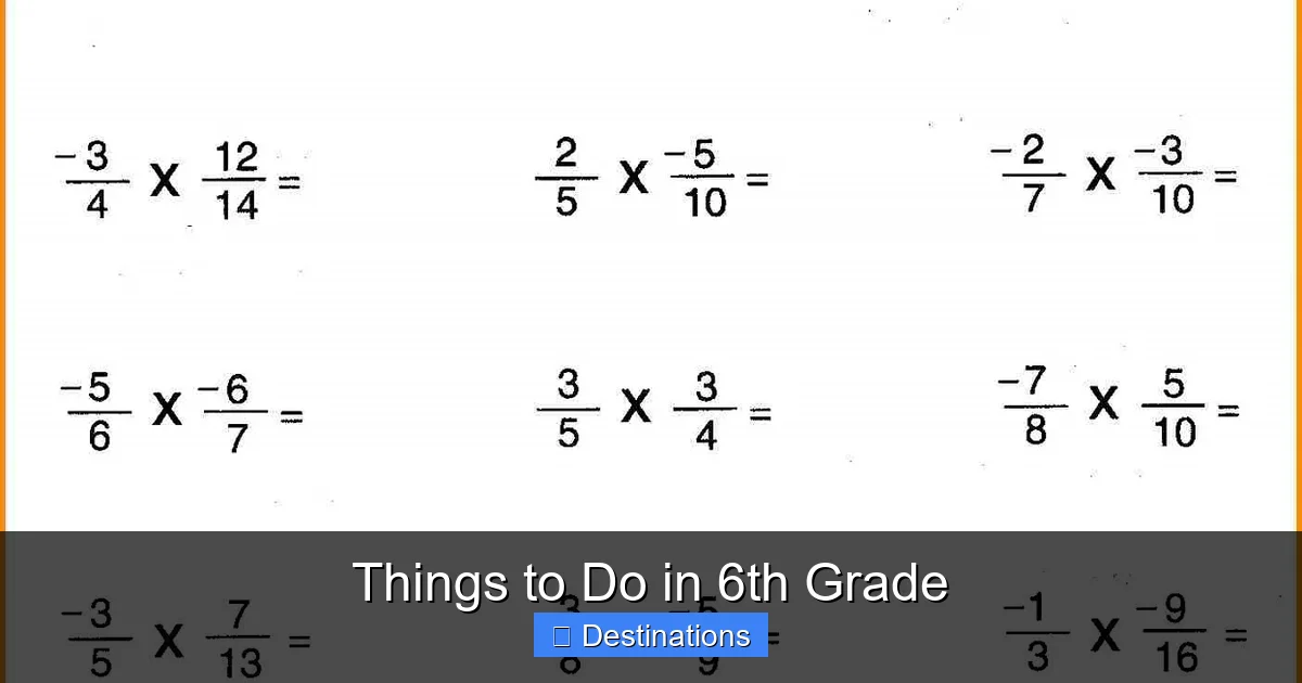 Things to Do in 6th Grade