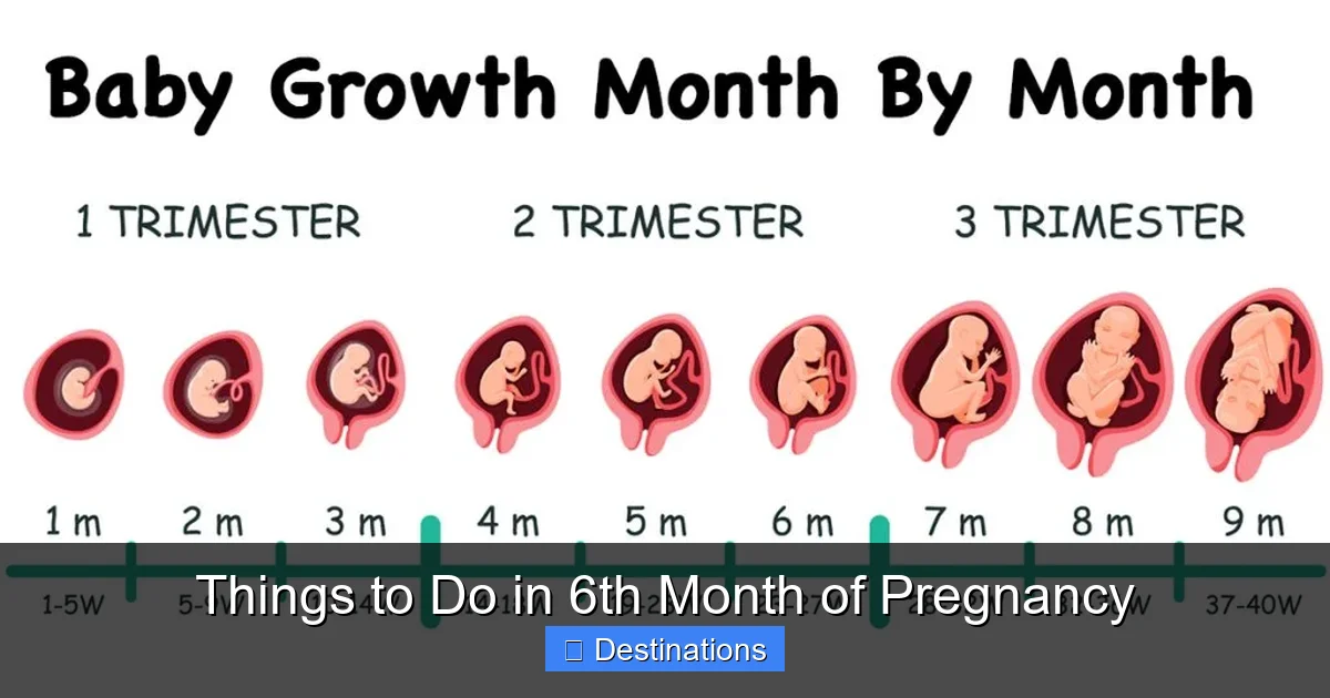 Things to Do in 6th Month of Pregnancy