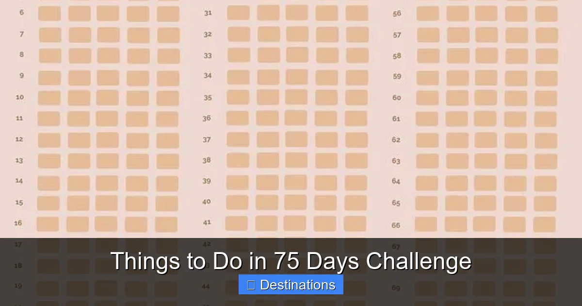 Things to Do in 75 Days Challenge
