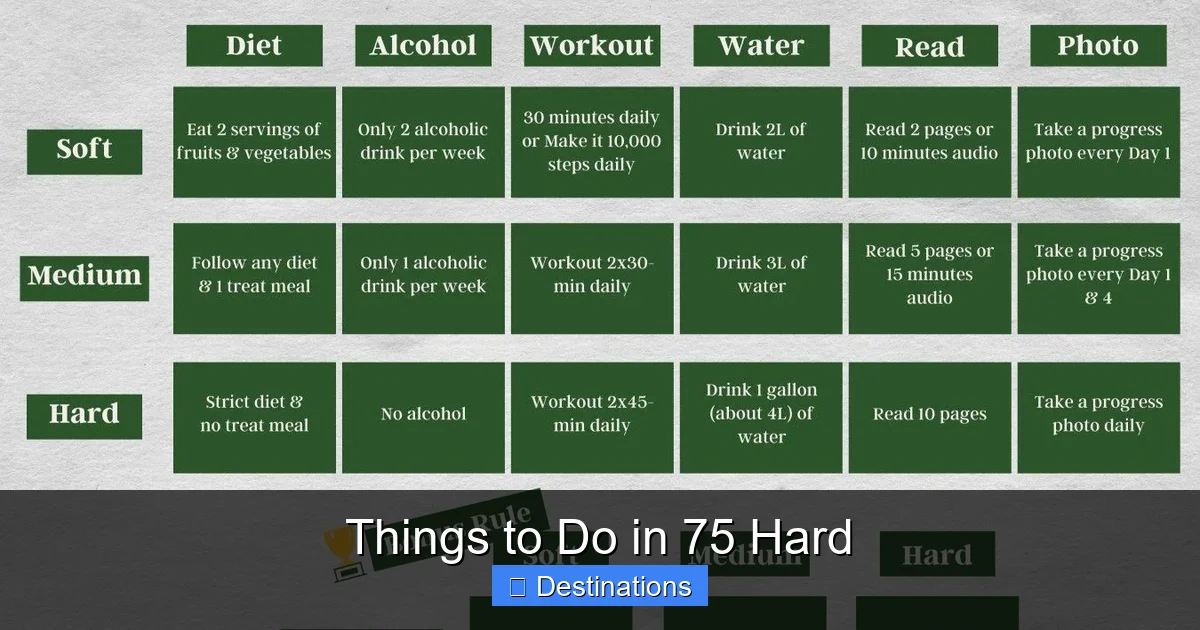 Things to Do in 75 Hard