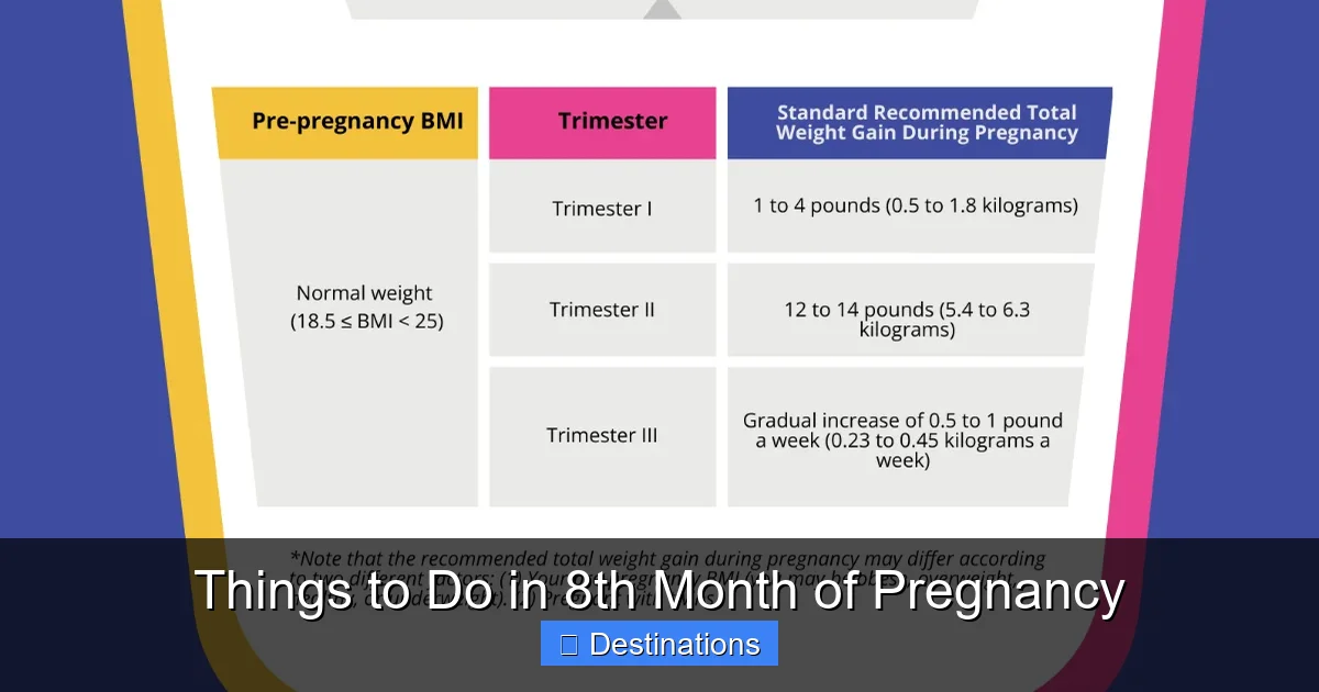 Things to Do in 8th Month of Pregnancy