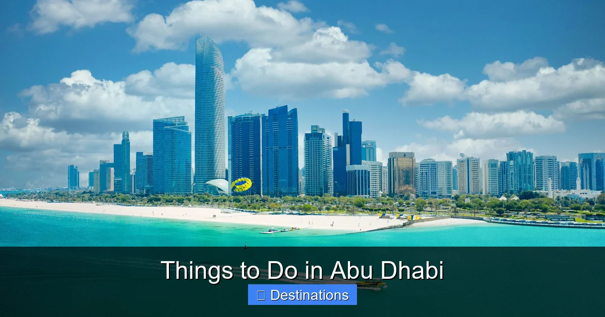 Things to Do in Abu Dhabi