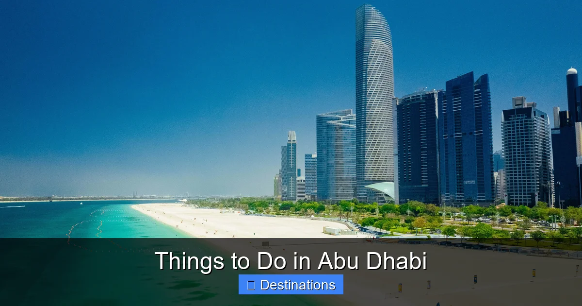 Things to Do in Abu Dhabi