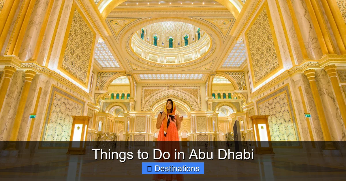 Things to Do in Abu Dhabi