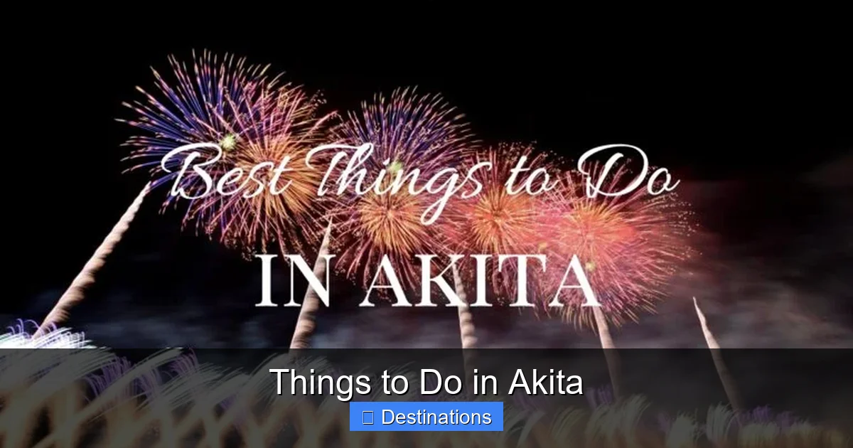 Things to Do in Akita