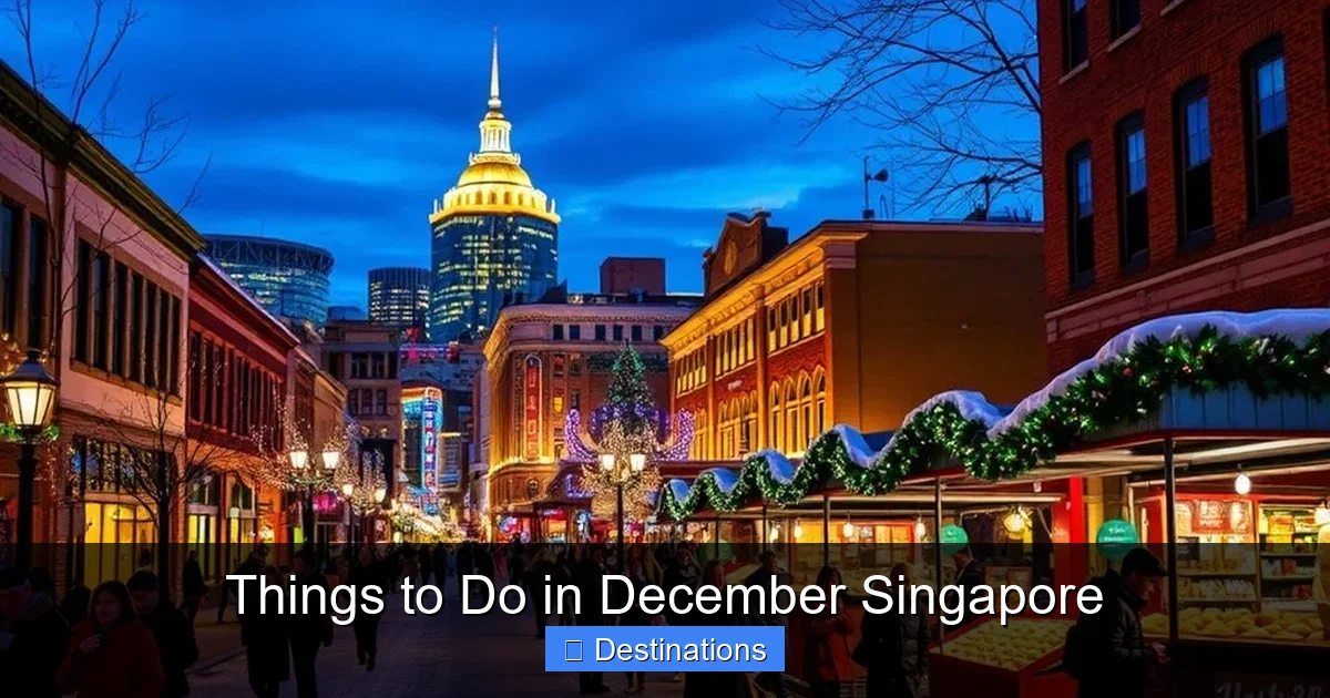Things to Do in December Singapore