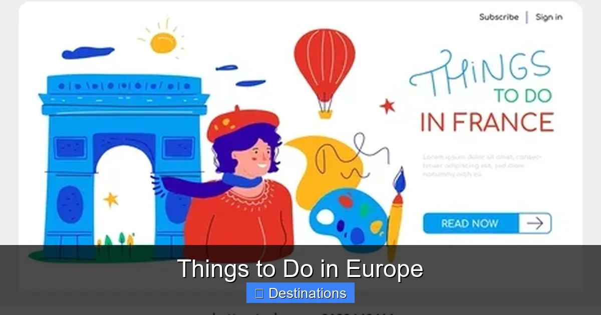 Things to Do in Europe