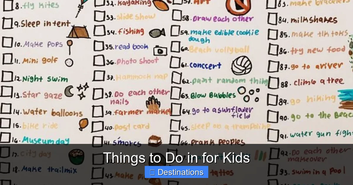 Things to Do in for Kids