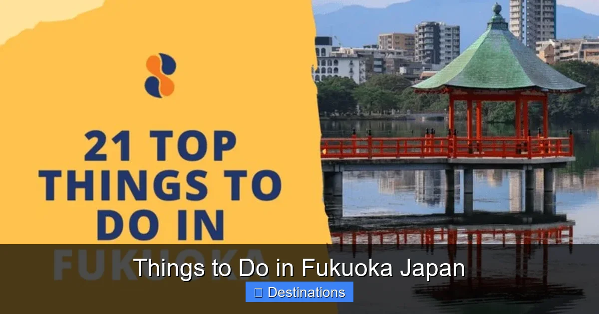 Things to Do in Fukuoka Japan