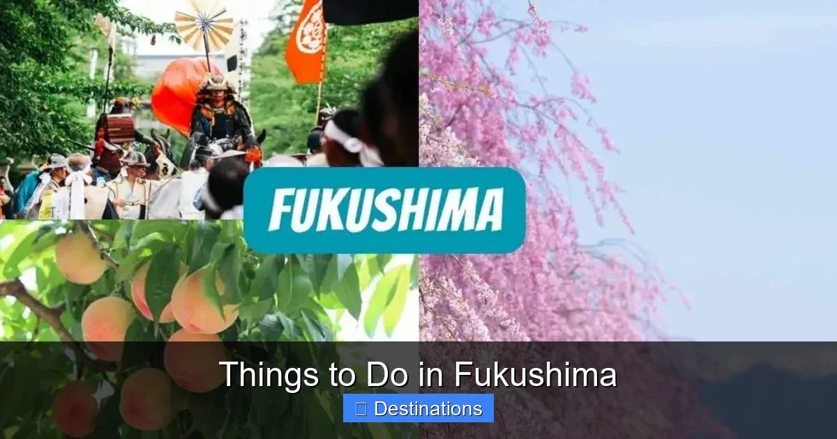 Things to Do in Fukushima