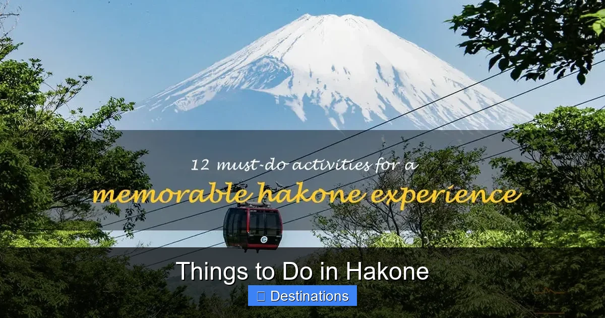 Things to Do in Hakone