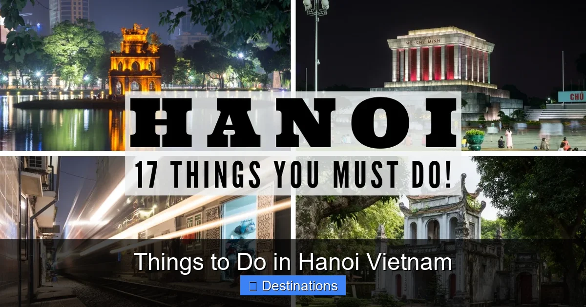 Things to Do in Hanoi Vietnam