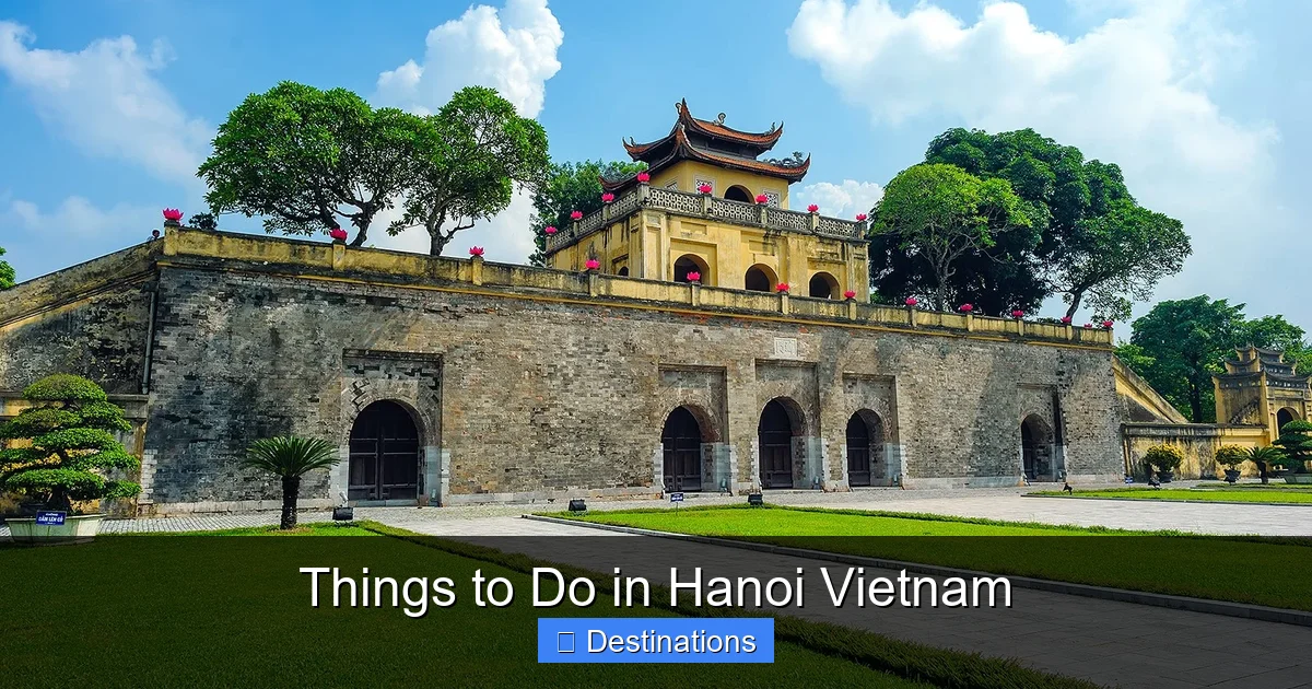 Things to Do in Hanoi Vietnam