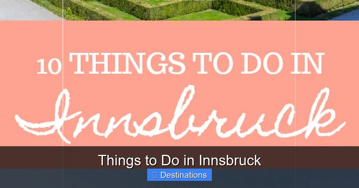 Things to Do in Innsbruck