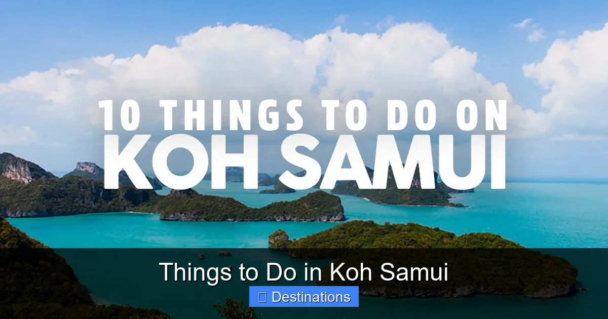 Things to Do in Koh Samui
