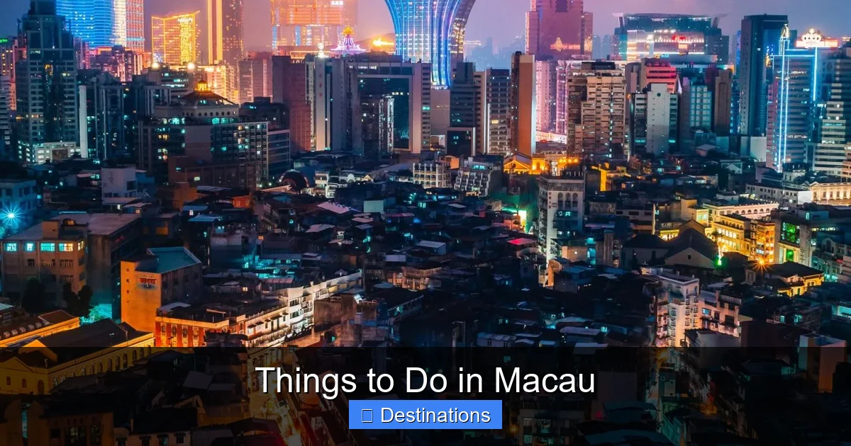 Things to Do in Macau