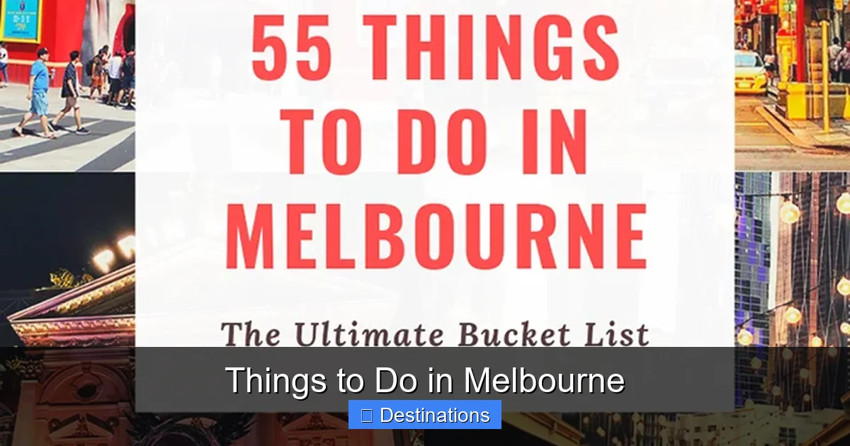 Things to Do in Melbourne